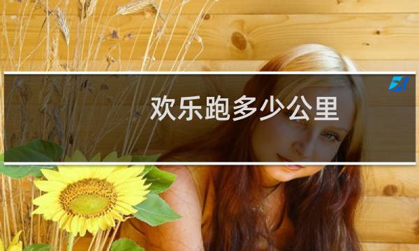 欢乐跑多少公里