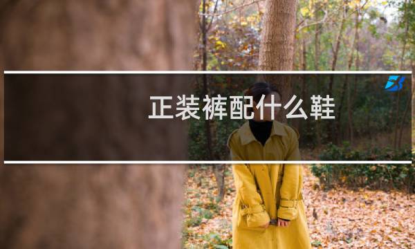 正装裤配什么鞋