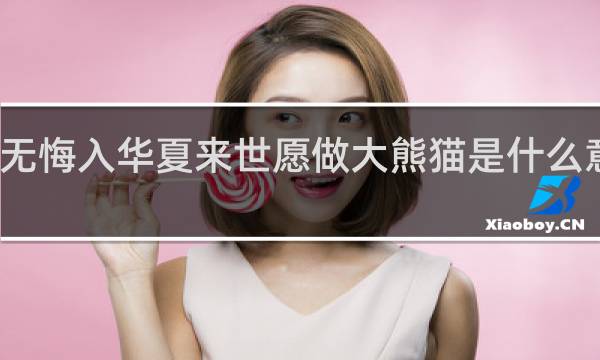 此生无悔入华夏来世愿做大熊猫是什么意思什么梗
