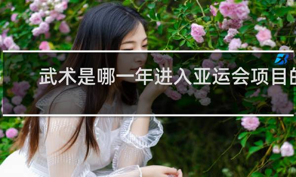 武术是哪一年进入亚运会项目的