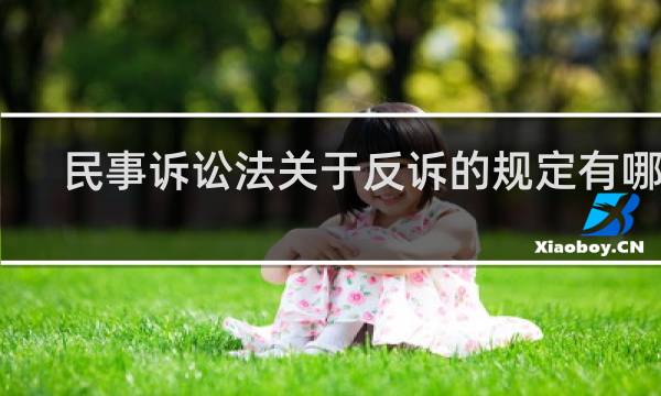 民事诉讼法关于反诉的规定有哪些