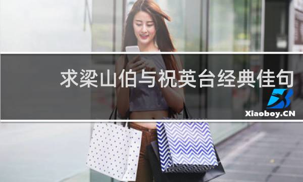 求梁山伯与祝英台经典佳句