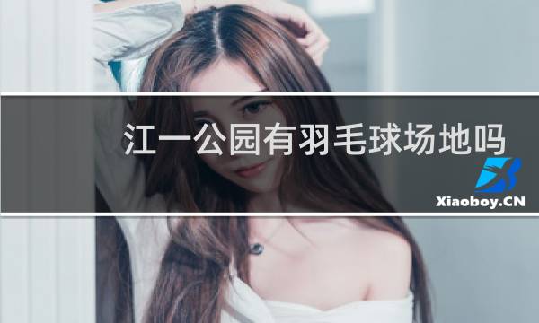 江一公园有羽毛球场地吗
