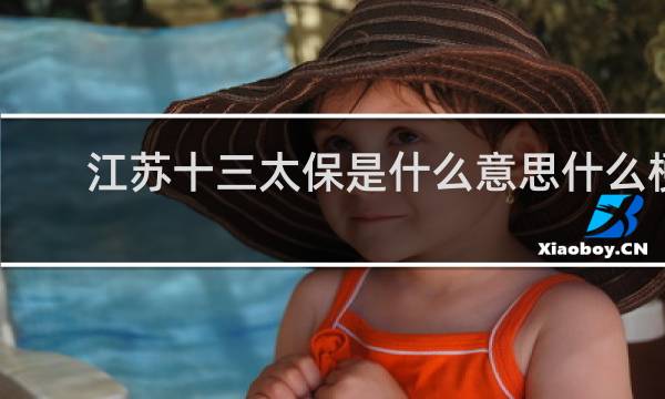 江苏十三太保是什么意思什么梗