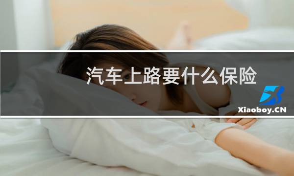 汽车上路要什么保险