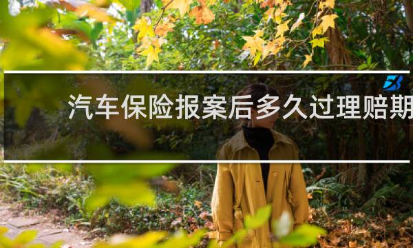 汽车保险报案后多久过理赔期