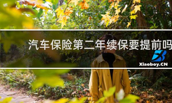 汽车保险第二年续保要提前吗图片