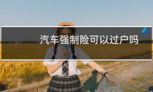 汽车强制险可以过户吗