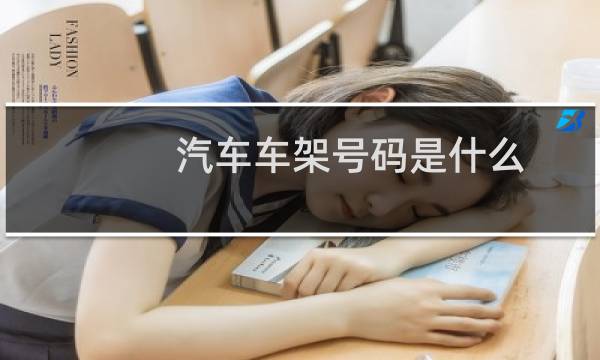汽车车架号码是什么（车架号码查询方式）图片