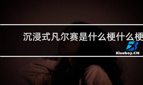 沉浸式凡尔赛是什么梗什么梗