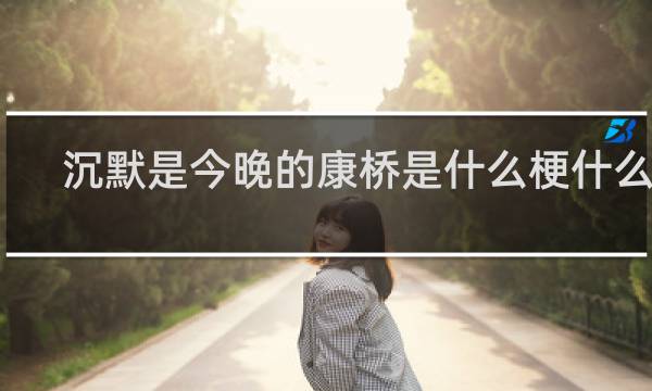 沉默是今晚的康桥是什么梗什么梗