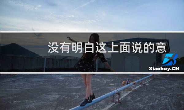 没有明白这上面说的意思-其他问题
