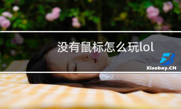 没有鼠标怎么玩lol