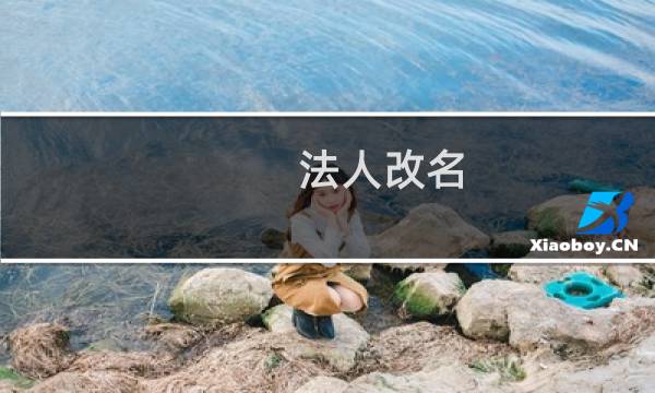法人改名，现在无法更新身份证