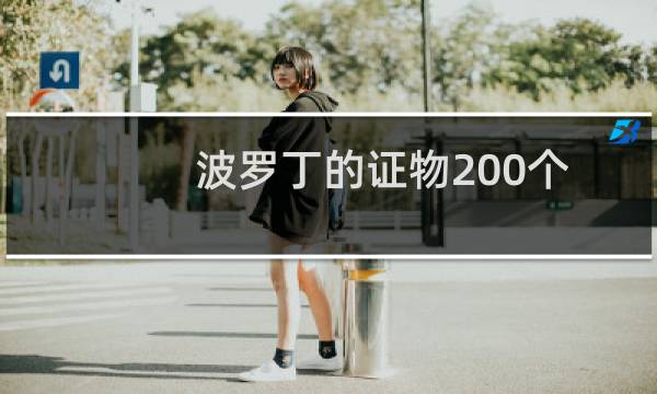 波罗丁的证物200个要多久（波罗丁的证物）