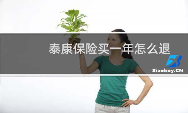 泰康保险买一年怎么退