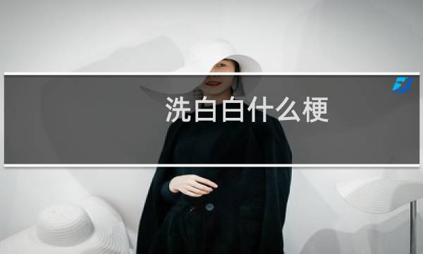 洗白白什么梗