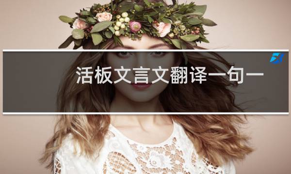 活板文言文翻译一句一译（活版文言文翻译）图片