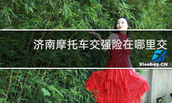 济南摩托车交强险在哪里交