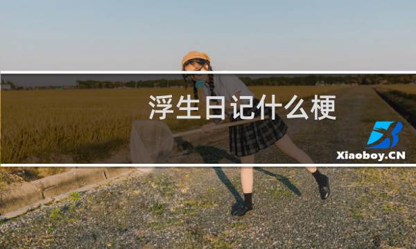 浮生日记什么梗，浮生日记是什么意思？什么梗