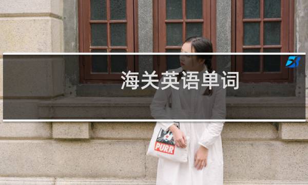 海关英语单词图片