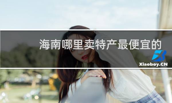 海南哪里卖特产最便宜的地方图片