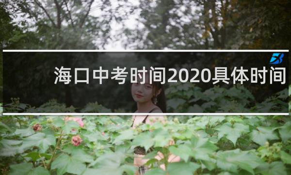 海口中考时间2020具体时间