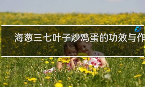 海葱三七叶子炒鸡蛋的功效与作用