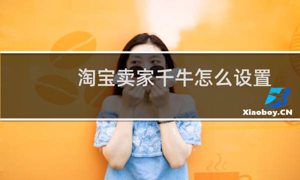 淘宝卖家千牛怎么设置子账号