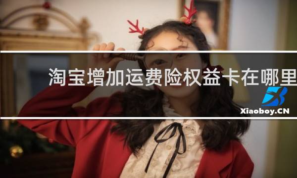 淘宝增加运费险权益卡在哪里