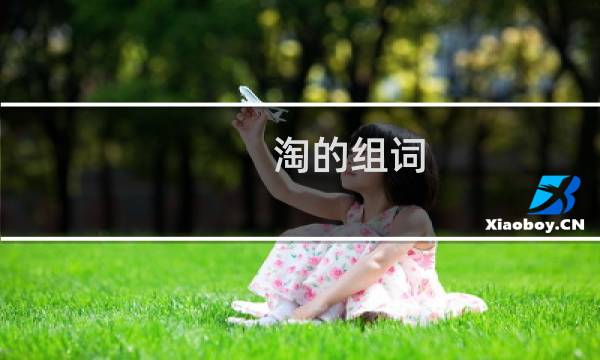 淘的组词
