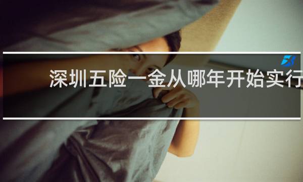 深圳五险一金从哪年开始实行图片