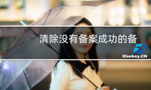 清除没有备案成功的备案码