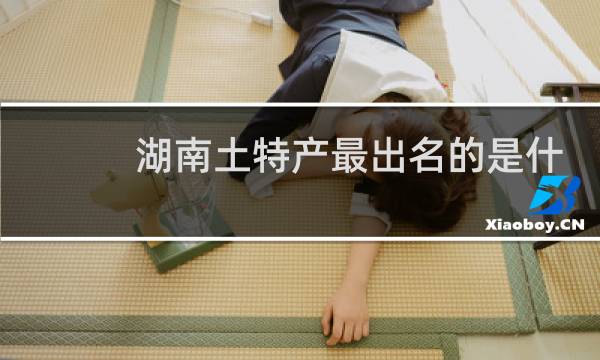 湖南土特产最出名的是什么