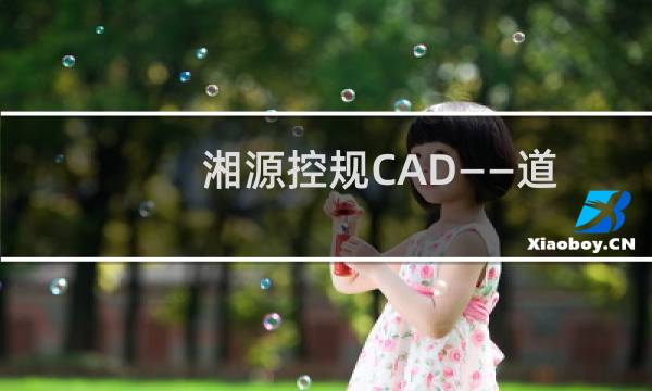 湘源控规CAD——道路工具有哪些？