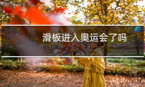滑板进入奥运会了吗