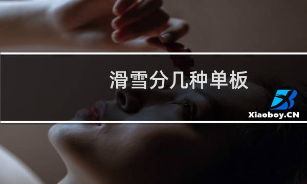 滑雪分几种单板