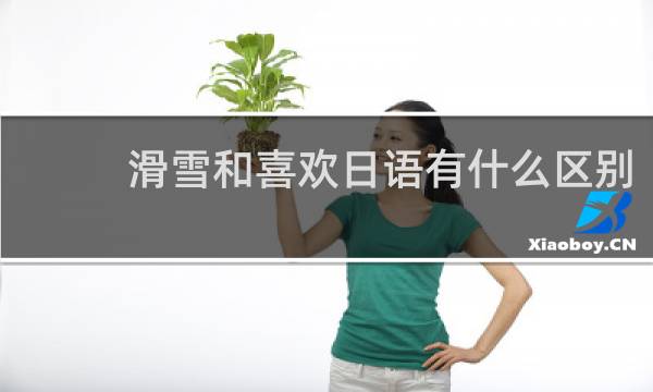 滑雪和喜欢日语有什么区别