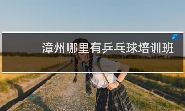 漳州哪里有乒乓球培训班