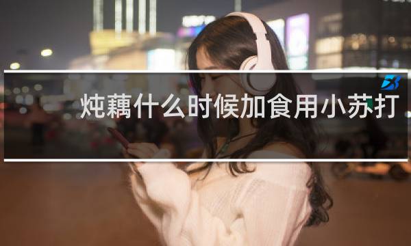 炖藕什么时候加食用小苏打（dos模式）