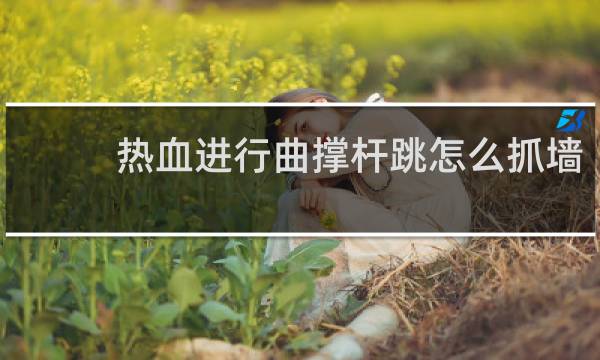 热血进行曲撑杆跳怎么抓墙