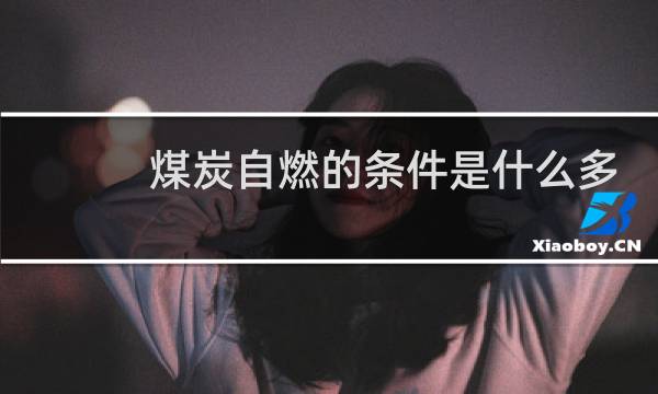 煤炭自燃的条件是什么多选图片