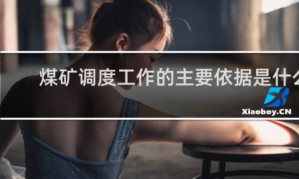 煤矿调度工作的主要依据是什么