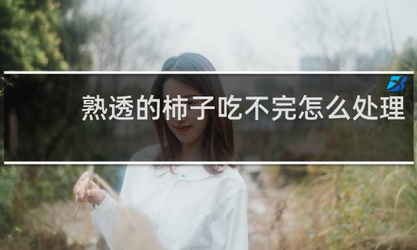 熟透的柿子吃不完怎么处理