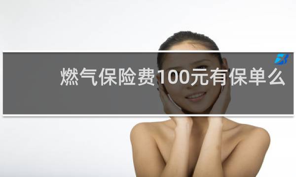 燃气保险费100元有保单么图片