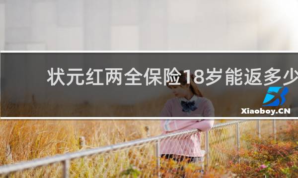 状元红两全保险18岁能返多少图片