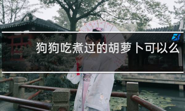 狗狗吃煮过的胡萝卜可以么