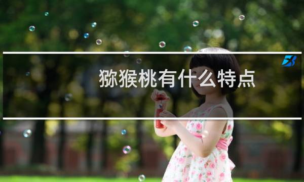 猕猴桃有什么特点