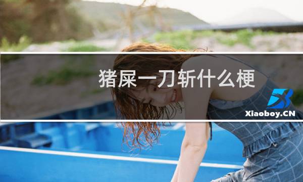 猪屎一刀斩什么梗