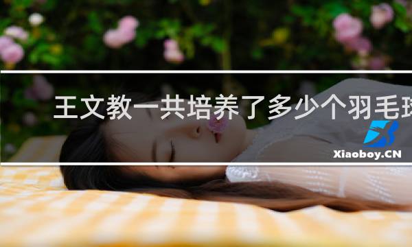 王文教一共培养了多少个羽毛球世界冠军